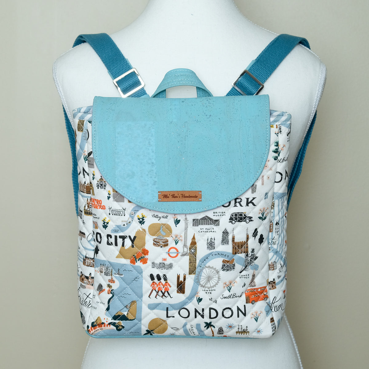 Cork Quilted Mini Backpack (City Travel)