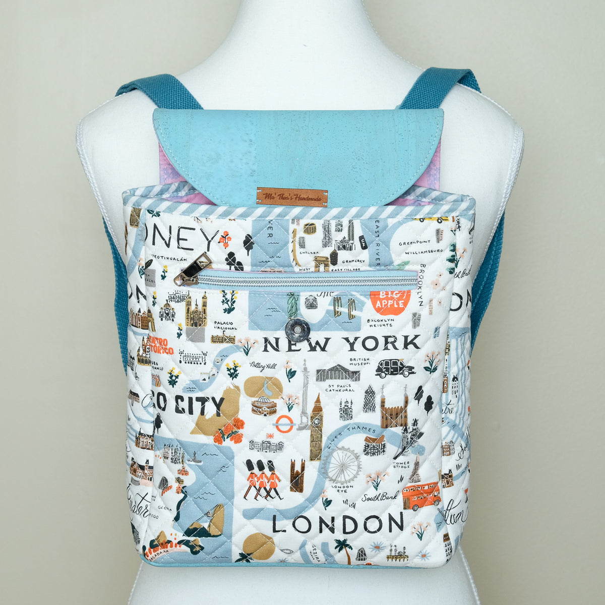 Cork Quilted Mini Backpack (City Travel)