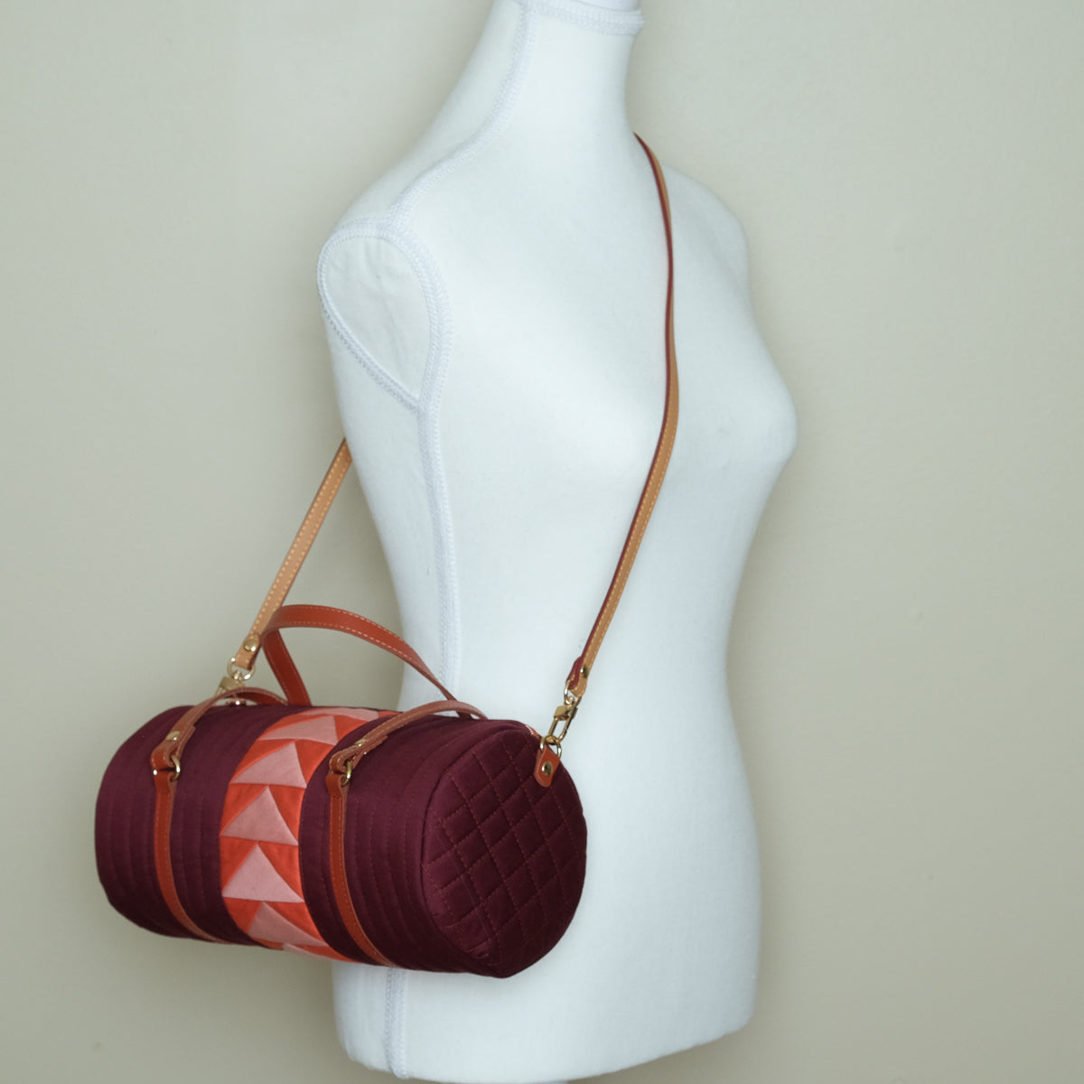 Quilted Barrel Bag