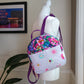 All Cotton Quilted Mini Backpack (Floral)