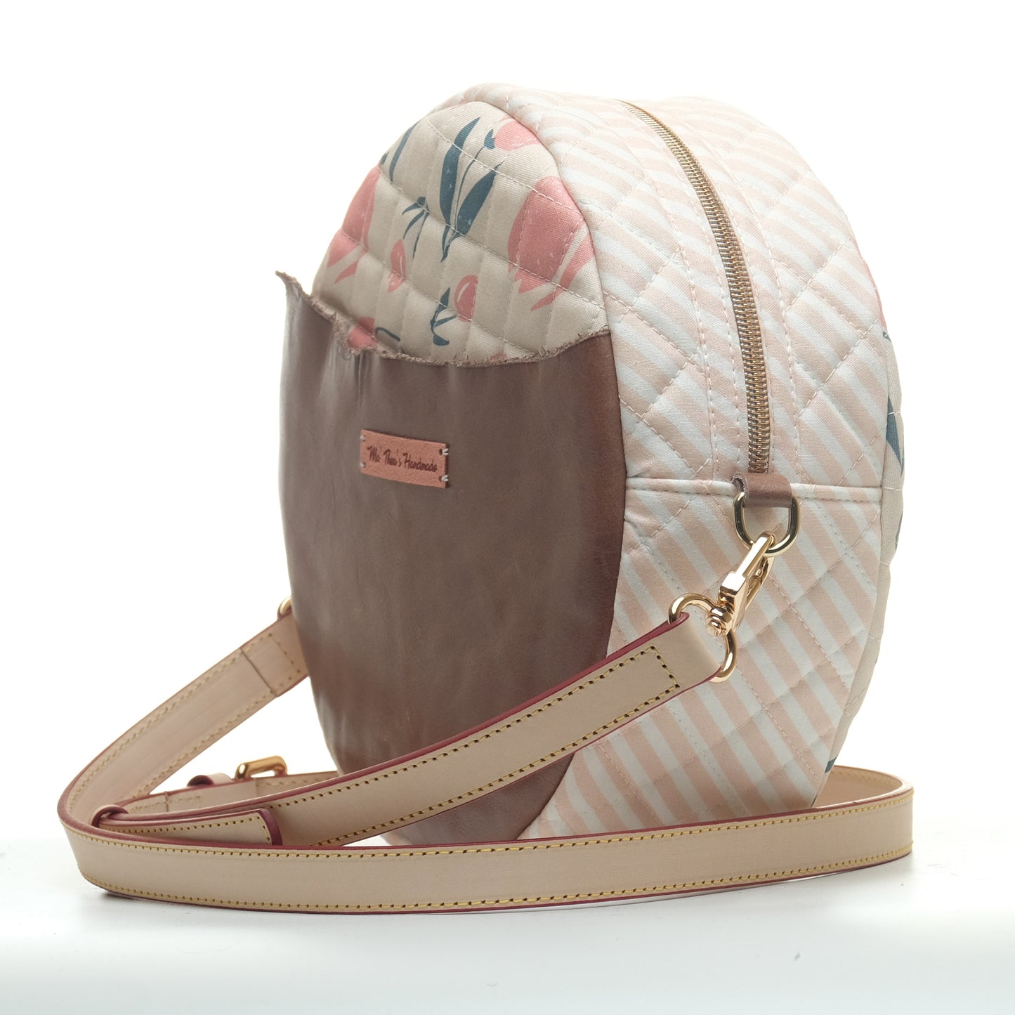 Putar Crossbody Bag (Pink Flower)