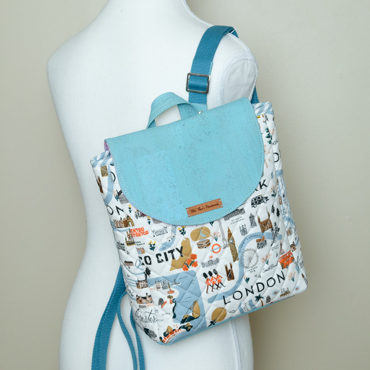 Cork Quilted Mini Backpack (City Travel)