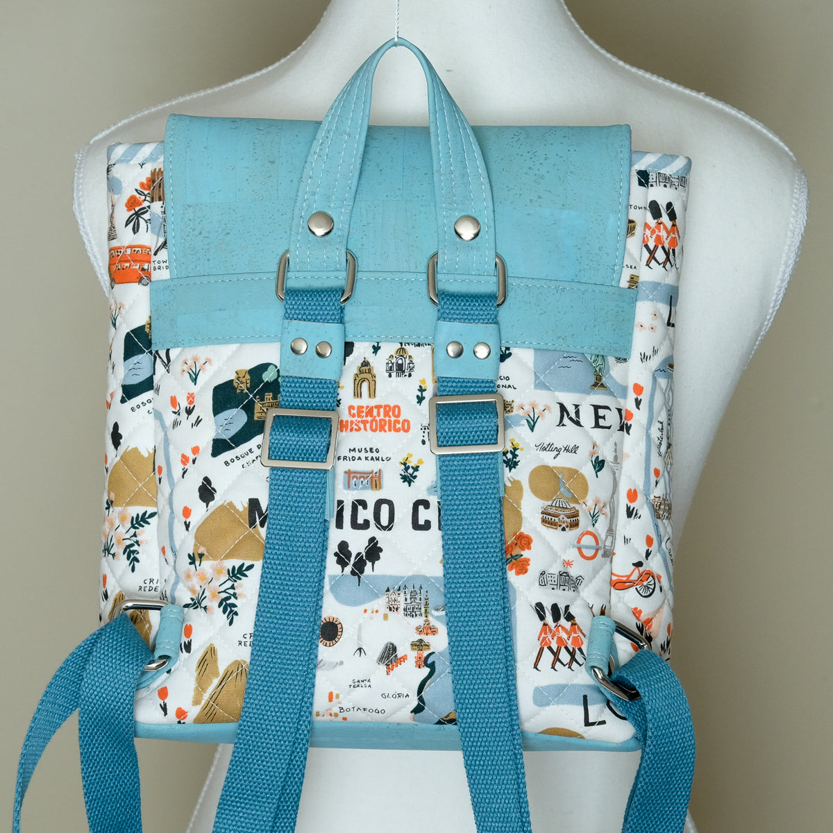 Cork Quilted Mini Backpack (City Travel)