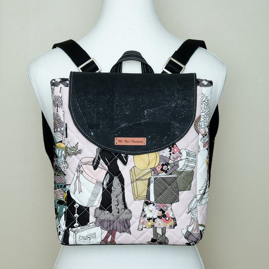 Cork Quilted Mini Backpack (Spooky Seamstress)