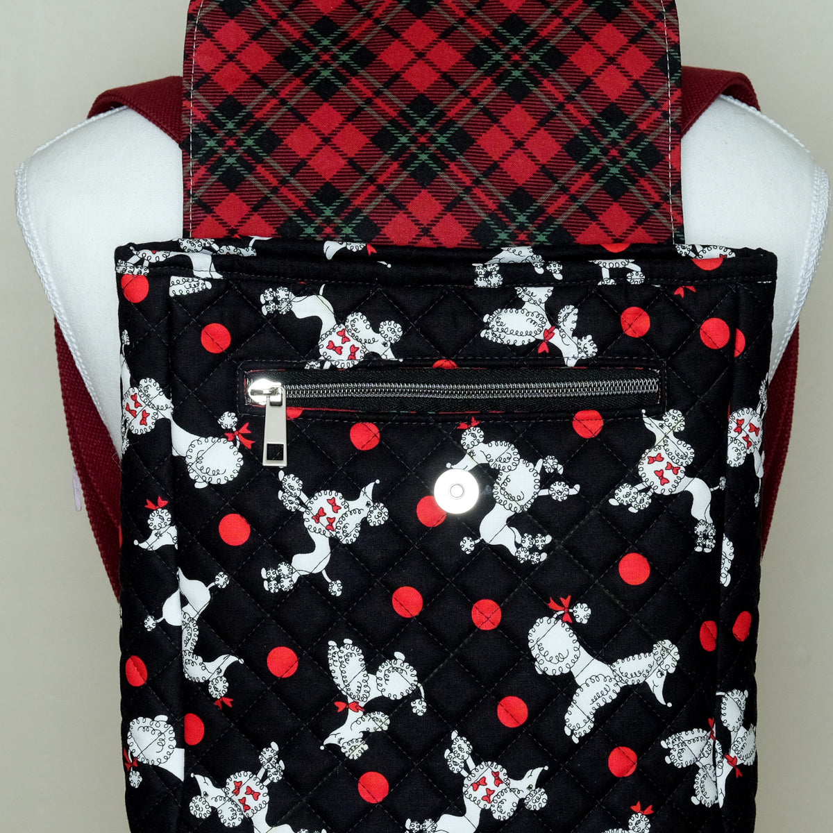 Cork Quilted Mini Backpack (Poodle)