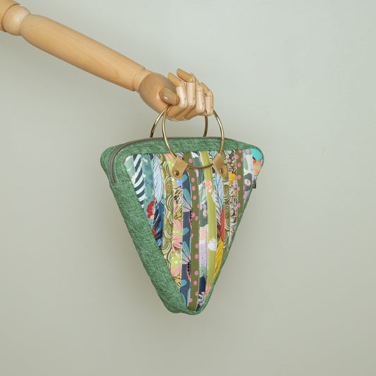 Triangle Quilted Bag (Green)
