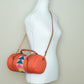 Quilted Barrel Bag (Orange)