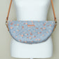 Quilted Halfmoon Crossbody Bag (Pastel Blue, Strawberry)