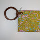 Quilted Wooden Pouch (Green Lime)